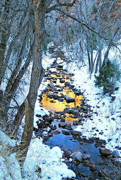Colorado, river, creek, gold, winter, Cripple Creek, Phantom photo