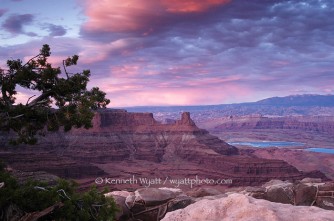 Dead Horse, Utah, canyon, sunset, desert