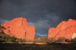 Garden of the Gods, Colorado Springs, Gateway Rocks, storm