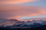 Pikes Peak, Colorado Springs, sunset, clouds