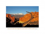 Pikes Peak, Garden of the Gods, Colorado Springs, Colorado, 
